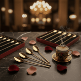 MayFlower Stainless Steel Gold Finish Spoon Set of 6 Pieces Premium Cutlery Set for Dining, Kitchen and Gifting – 20 cm - Al Kabayel Discount CentreMayFlower Stainless Steel Gold Finish Spoon Set of 6 Pieces Premium Cutlery Set for Dining, Kitchen and Gifting – 20 cmSpatulas And SpoonsMAYFLOWERAl Kabayel Discount Centre