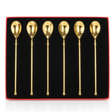 MayFlower Stainless Steel Gold Finish Spoon Set of 6 Pieces Premium Cutlery Set for Dining, Kitchen and Gifting – 20 cm - Al Kabayel Discount CentreMayFlower Stainless Steel Gold Finish Spoon Set of 6 Pieces Premium Cutlery Set for Dining, Kitchen and Gifting – 20 cmSpatulas And SpoonsMAYFLOWERAl Kabayel Discount Centre