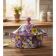 MayFlower Stainless Steel Hot Pot 1500ml – Violet Floral Design, Thermal Food Serving Container - Al Kabayel Discount CentreMayFlower Stainless Steel Hot Pot 1500ml – Violet Floral Design, Thermal Food Serving ContainerCasserolesMAYFLOWERAl Kabayel Discount Centre