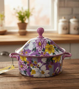 MayFlower Stainless Steel Hot Pot 1500ml – Violet Floral Design, Thermal Food Serving Container - Al Kabayel Discount CentreMayFlower Stainless Steel Hot Pot 1500ml – Violet Floral Design, Thermal Food Serving ContainerCasserolesMAYFLOWERAl Kabayel Discount Centre