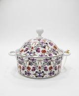 MayFlower Stainless Steel Hot Pot 2500ml – White Floral Pattern, Insulated Food Container - Al Kabayel Discount CentreMayFlower Stainless Steel Hot Pot 2500ml – White Floral Pattern, Insulated Food ContainerCasserolesMAYFLOWERAl Kabayel Discount Centre