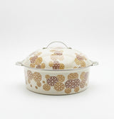 MayFlower Stainless Steel Hot Pot 3500ml – White with Gold & Brown Floral Design, Stylish Insulated Pot - Al Kabayel Discount CentreMayFlower Stainless Steel Hot Pot 3500ml – White with Gold & Brown Floral Design, Stylish Insulated PotCasserolesMAYFLOWERAl Kabayel Discount Centre