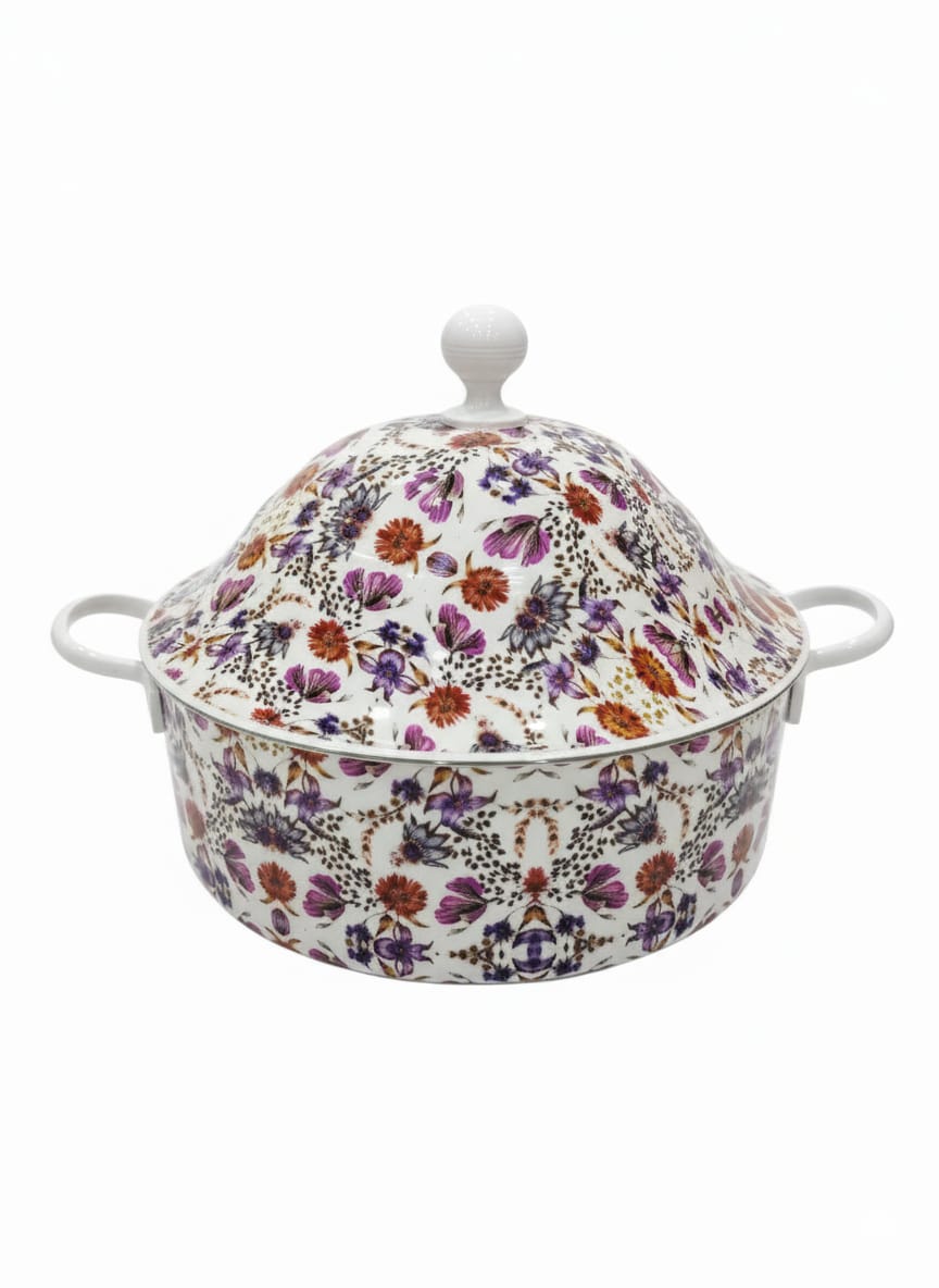 MayFlower Stainless Steel Hot Pot 5000ml – White Floral Design, Large Insulated Casserole Dish - Al Kabayel Discount CentreMayFlower Stainless Steel Hot Pot 5000ml – White Floral Design, Large Insulated Casserole DishCasserolesMAYFLOWERAl Kabayel Discount Centre