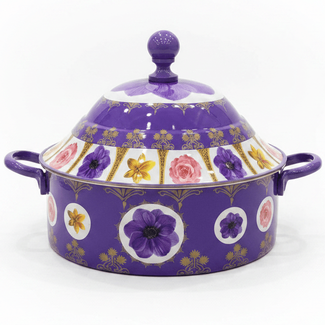Mayflower Stainless Steel Insulated Hotpot with Elegant Purple Floral Design Ideal for Large Family Meals 5000 ml - Al Kabayel Discount CentreMayflower Stainless Steel Insulated Hotpot with Elegant Purple Floral Design Ideal for Large Family Meals 5000 mlCasserolesMAYFLOWERAl Kabayel Discount Centre