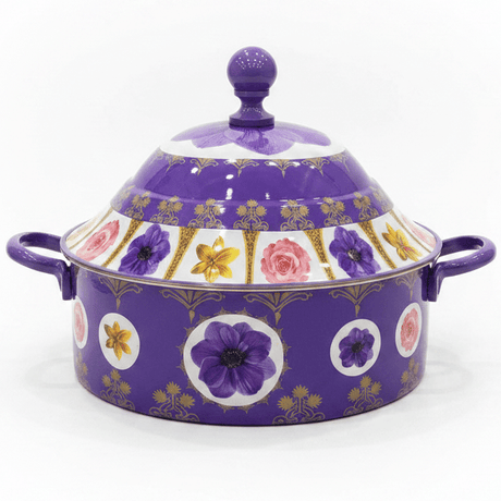 Mayflower Stainless Steel Insulated Hotpot with Elegant Purple Floral Design Ideal for Large Family Meals 5000 ml - Al Kabayel Discount CentreMayflower Stainless Steel Insulated Hotpot with Elegant Purple Floral Design Ideal for Large Family Meals 5000 mlCasserolesMAYFLOWERAl Kabayel Discount Centre
