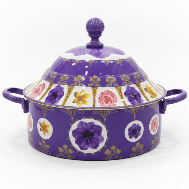 Mayflower Stainless Steel Insulated Hotpot with Elegant Purple Floral Design Ideal for Large Family Meals 5000 ml - Al Kabayel Discount CentreMayflower Stainless Steel Insulated Hotpot with Elegant Purple Floral Design Ideal for Large Family Meals 5000 mlCasserolesMAYFLOWERAl Kabayel Discount Centre