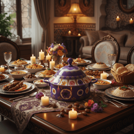 Mayflower Stainless Steel Insulated Hotpot with Elegant Purple Floral Design Ideal for Large Family Meals 5000 ml - Al Kabayel Discount CentreMayflower Stainless Steel Insulated Hotpot with Elegant Purple Floral Design Ideal for Large Family Meals 5000 mlCasserolesMAYFLOWERAl Kabayel Discount Centre