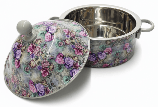 MayFlower Stainless Steel Thermal Hot Pot 2.5L – Gray Floral Design - Al Kabayel Discount CentreMayFlower Stainless Steel Thermal Hot Pot 2.5L – Gray Floral DesignCasserolesMAYFLOWERAl Kabayel Discount Centre