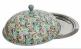 MayFlower Vintage Floral Serving Dome with Cloche Cover 60*60*27 Cm - Al Kabayel Discount CentreMayFlower Vintage Floral Serving Dome with Cloche Cover 60*60*27 CmServing TraysMAYFLOWERAl Kabayel Discount Centre