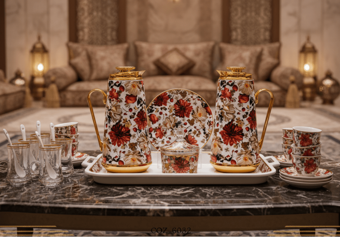 Mayflower White & Gold Luxury 29 - Piece Tea and Coffee Serving Set with Red Floral Design - Al Kabayel Discount CentreMayflower White & Gold Luxury 29 - Piece Tea and Coffee Serving Set with Red Floral DesignTea SetsMAYFLOWERAl Kabayel Discount Centre