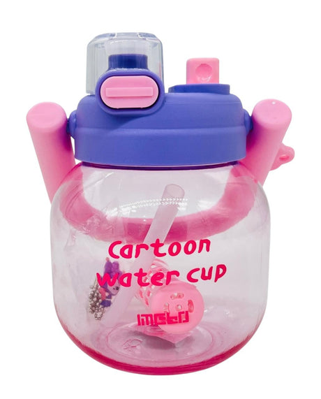 Mebo Tranparent Plastic Cartoon Water Bottle 800ml, Pink - Lavender - Al Kabayel Discount CentreMebo Tranparent Plastic Cartoon Water Bottle 800ml, Pink - LavenderWater BottlesMEBOAl Kabayel Discount Centre