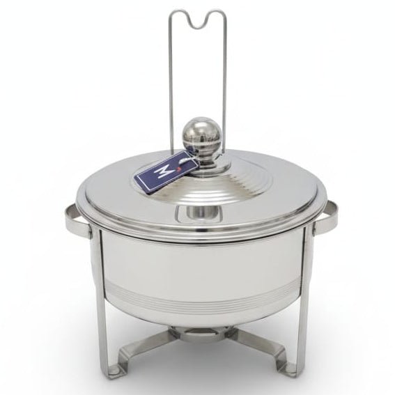 Meera 4000ml Stainless Steel Food Warmer – Classic Silver Finish Design 1 High - Quality Buffet Serving Dish - Al Kabayel Discount CentreMeera 4000ml Stainless Steel Food Warmer – Classic Silver Finish Design 1 High - Quality Buffet Serving DishWarmersMEERAAl Kabayel Discount Centre
