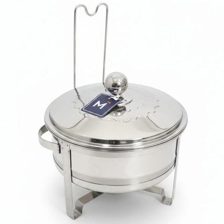 Meera 6000ml Stainless Steel Food Warmer – Durable Stainless Steel Silver Buffet Server Design 2 - Al Kabayel Discount CentreMeera 6000ml Stainless Steel Food Warmer – Durable Stainless Steel Silver Buffet Server Design 2WarmersMEERAAl Kabayel Discount Centre