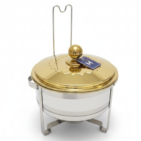 Meera 8000ml Stainless Steel Food Warmer – Heavy Duty Silver & Gold Design 2 Extra Capacity Buffet Dish - Al Kabayel Discount CentreMeera 8000ml Stainless Steel Food Warmer – Heavy Duty Silver & Gold Design 2 Extra Capacity Buffet DishWarmersMEERAAl Kabayel Discount Centre