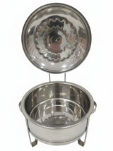 Meera 8000ml Stainless Steel Food Warmer – Heavy Duty Silver & Gold Design 2 Extra Capacity Buffet Dish - Al Kabayel Discount CentreMeera 8000ml Stainless Steel Food Warmer – Heavy Duty Silver & Gold Design 2 Extra Capacity Buffet DishWarmersMEERAAl Kabayel Discount Centre