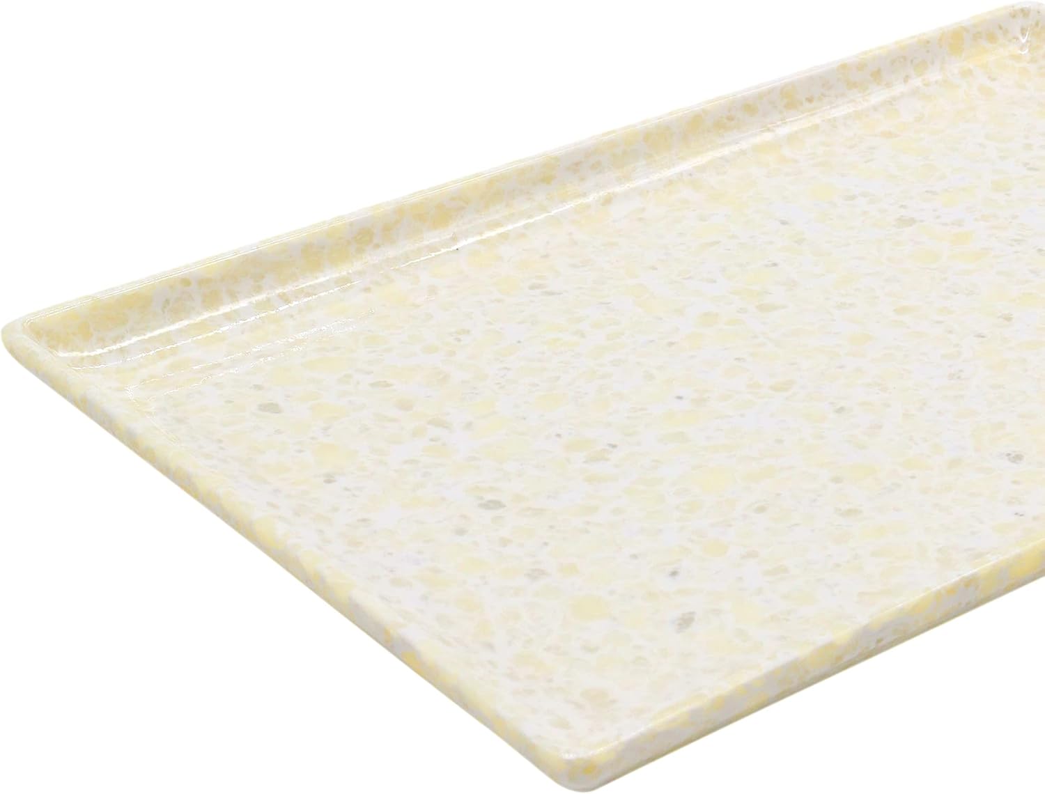 Melamine Rectangle Serving Tray 25x17cm, Off - White Color Marble Designed Texture Plates Rectangular Shape Pattern Healthy Platter Tray Kitchen Product Premium Multipurpose Use Accessories - Al Kabayel Discount CentreMelamine Rectangle Serving Tray 25x17cm, Off - White Color Marble Designed Texture Plates Rectangular Shape Pattern Healthy Platter Tray Kitchen Product Premium Multipurpose Use AccessoriesAKDCAl Kabayel Discount Centre