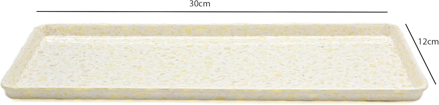 Melamine Rectangle Serving Tray 30x12cm, Off - White Color Marble Designed Texture Plates Rectangular Shape Pattern Healthy Platter Tray Kitchen Product Premium Multipurpose Use Accessories - Al Kabayel Discount CentreMelamine Rectangle Serving Tray 30x12cm, Off - White Color Marble Designed Texture Plates Rectangular Shape Pattern Healthy Platter Tray Kitchen Product Premium Multipurpose Use AccessoriesAl Kabayel Discount CenterAl Kabayel Discount Centre