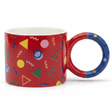 Memphis Geometric Ceramic Mug — 380ml | Bold Colorful Design with Circular Handle - Al Kabayel Discount CentreMemphis Geometric Ceramic Mug — 380ml | Bold Colorful Design with Circular HandleMugsAKDCAl Kabayel Discount Centre