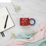 Memphis Geometric Ceramic Mug — 380ml | Bold Colorful Design with Circular Handle - Al Kabayel Discount CentreMemphis Geometric Ceramic Mug — 380ml | Bold Colorful Design with Circular HandleMugsAKDCAl Kabayel Discount Centre