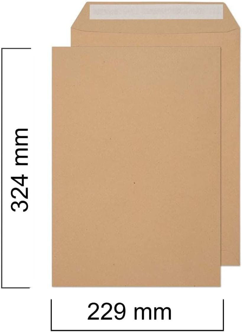 MERIT 50pcs Peel & Seal Manila Envelopes 80GSM, 324mm*229mm, Brown - Al Kabayel Discount CentreMERIT 50pcs Peel & Seal Manila Envelopes 80GSM, 324mm*229mm, BrownEnvelopes & Mailing SuppliesMERITAl Kabayel Discount Centre