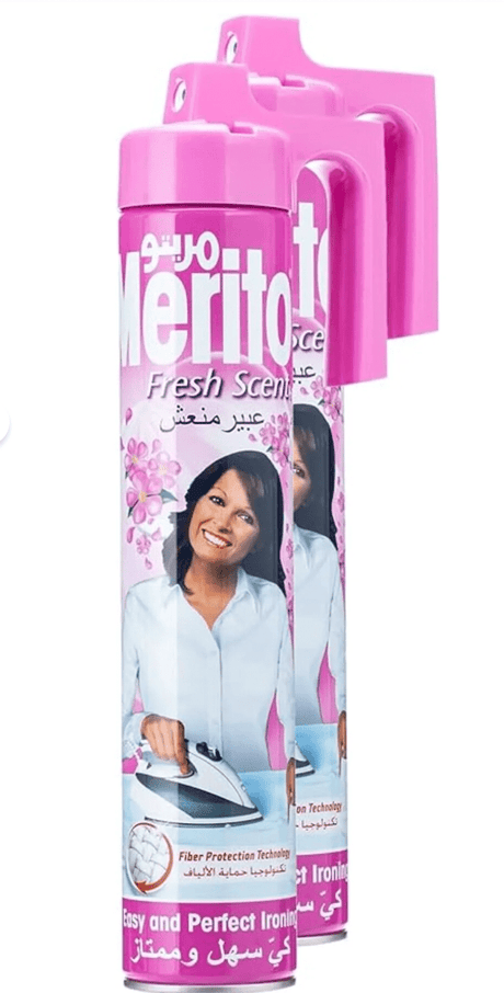 Merito Fresh Scent Ironing Spray – 500ml (Pack of 2) - Al Kabayel Discount CentreMerito Fresh Scent Ironing Spray – 500ml (Pack of 2)Laundry CareMERITOAl Kabayel Discount Centre