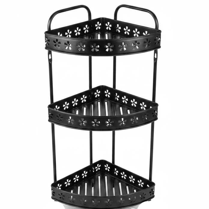 Meta Industrial Style Black Metal 3 - Tier Storage and Organizer Rack – 55 cm - Al Kabayel Discount CentreMeta Industrial Style Black Metal 3 - Tier Storage and Organizer Rack – 55 cmOrganizers & AccessoriesAKDCAl Kabayel Discount Centre