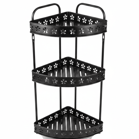 Meta Industrial Style Black Metal 3 - Tier Storage and Organizer Rack – 55 cm - Al Kabayel Discount CentreMeta Industrial Style Black Metal 3 - Tier Storage and Organizer Rack – 55 cmOrganizers & AccessoriesAKDCAl Kabayel Discount Centre