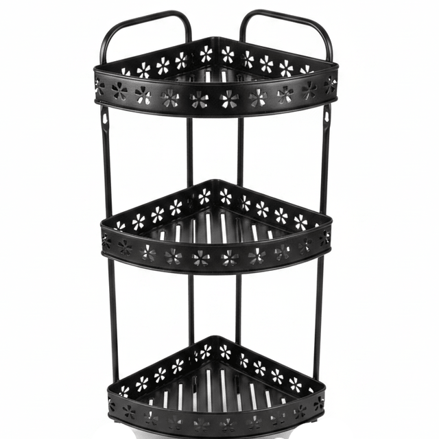 Meta Industrial Style Black Metal 3 - Tier Storage and Organizer Rack – 55 cm - Al Kabayel Discount CentreMeta Industrial Style Black Metal 3 - Tier Storage and Organizer Rack – 55 cmOrganizers & AccessoriesAKDCAl Kabayel Discount Centre