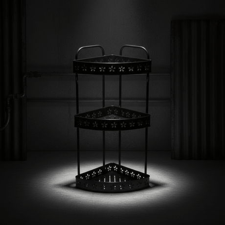 Meta Industrial Style Black Metal 3 - Tier Storage and Organizer Rack – 55 cm - Al Kabayel Discount CentreMeta Industrial Style Black Metal 3 - Tier Storage and Organizer Rack – 55 cmOrganizers & AccessoriesAKDCAl Kabayel Discount Centre