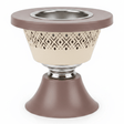 Metal Incense Burner – Mabkhara | 12cm | Arabic Bakhoor Holder | Rose Gold & Green | - Al Kabayel Discount CentreMetal Incense Burner – Mabkhara | 12cm | Arabic Bakhoor Holder | Rose Gold & Green |Incense BurnerAKDCAl Kabayel Discount Centre