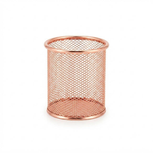 Metal Mesh Pen Holder - 10×8 cm - Gold / Rose Gold - Al Kabayel Discount CentreMetal Mesh Pen Holder - 10×8 cm - Gold / Rose GoldOrganizers & AccessoriesAKDCAl Kabayel Discount Centre