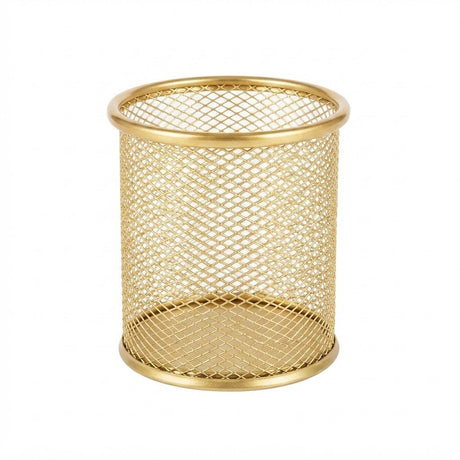 Metal Mesh Pen Holder - 10×8 cm - Gold / Rose Gold - Al Kabayel Discount CentreMetal Mesh Pen Holder - 10×8 cm - Gold / Rose GoldOrganizers & AccessoriesAKDCAl Kabayel Discount Centre