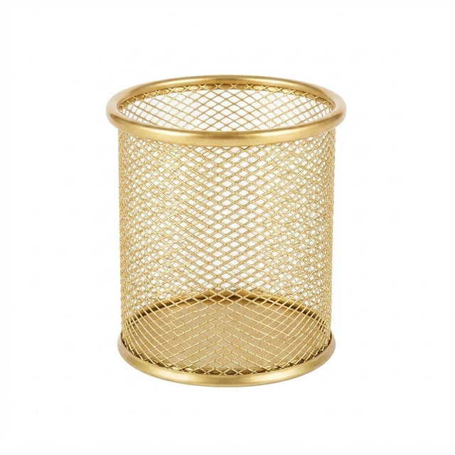 Metal Mesh Pen Holder - 10×8 cm - Gold / Rose Gold - Al Kabayel Discount CentreMetal Mesh Pen Holder - 10×8 cm - Gold / Rose GoldOrganizers & AccessoriesAKDCAl Kabayel Discount Centre