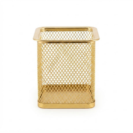 Metal Mesh Pen Holder - 10×8 cm - Rose Gold / Gold - Al Kabayel Discount CentreMetal Mesh Pen Holder - 10×8 cm - Rose Gold / GoldOrganizers & AccessoriesAKDCAl Kabayel Discount Centre