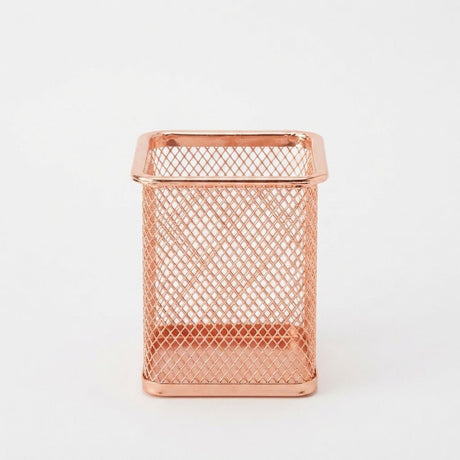 Metal Mesh Pen Holder - 10×8 cm - Rose Gold / Gold - Al Kabayel Discount CentreMetal Mesh Pen Holder - 10×8 cm - Rose Gold / GoldOrganizers & AccessoriesAKDCAl Kabayel Discount Centre