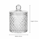 M.E.W Crystal Diamond Cut Glass Candy Pot with Lid 10.5 × 14.5 cm - Al Kabayel Discount CentreM.E.W Crystal Diamond Cut Glass Candy Pot with Lid 10.5 × 14.5 cmJars & Food SaversM.E.WAl Kabayel Discount Centre