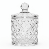 M.E.W Crystal Glass Candy Pot with Lid - 10.5×14.5 cm - Al Kabayel Discount CentreM.E.W Crystal Glass Candy Pot with Lid - 10.5×14.5 cmJars & Food SaversM.E.WAl Kabayel Discount Centre