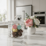 M.E.W Crystal Glass Candy Pot with Lid - 12×13.3 cm - Al Kabayel Discount CentreM.E.W Crystal Glass Candy Pot with Lid - 12×13.3 cmJars & Food SaversM.E.WAl Kabayel Discount Centre