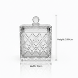 M.E.W Crystal Glass Candy Pot with Lid - 14×18.8 cm - Al Kabayel Discount CentreM.E.W Crystal Glass Candy Pot with Lid - 14×18.8 cmJars & Food SaversM.E.WAl Kabayel Discount Centre