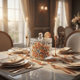 M.E.W Crystal Glass Candy Pot with Lid - 14×18.8 cm - Al Kabayel Discount CentreM.E.W Crystal Glass Candy Pot with Lid - 14×18.8 cmJars & Food SaversM.E.WAl Kabayel Discount Centre