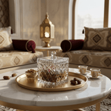 M.E.W Crystal Glass Candy Pot with Lid - 14×18.8 cm - Al Kabayel Discount CentreM.E.W Crystal Glass Candy Pot with Lid - 14×18.8 cmJars & Food SaversM.E.WAl Kabayel Discount Centre