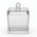M.E.W Crystal Glass Square Candy Pot with Lid - 14×18.8 cm - Al Kabayel Discount CentreM.E.W Crystal Glass Square Candy Pot with Lid - 14×18.8 cmJars & Food SaversM.E.WAl Kabayel Discount Centre