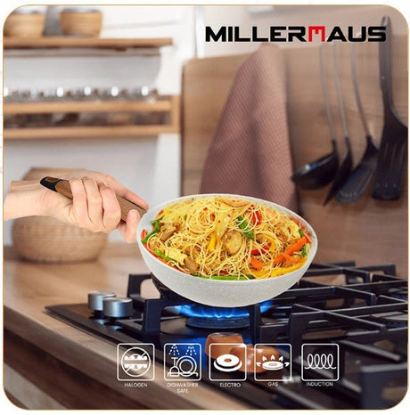 MILLERHAUS Forged Aluminum Fry Pan Marble Non - Stick Coating, 28cm x 7.8cm, MH - 4511 - Al Kabayel Discount CentreMILLERHAUS Forged Aluminum Fry Pan Marble Non - Stick Coating, 28cm x 7.8cm, MH - 4511Frying Pans & SkilletsMILLERHAUSAl Kabayel Discount Centre