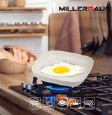 MILLERHAUS Forged Aluminum Square Fry Pan Marble Non - Stick Coating, 28cm x 28cm x 4.2cm, MH - 4510 - Al Kabayel Discount CentreMILLERHAUS Forged Aluminum Square Fry Pan Marble Non - Stick Coating, 28cm x 28cm x 4.2cm, MH - 4510Frying Pans & SkilletsMILLERHAUSAl Kabayel Discount Centre