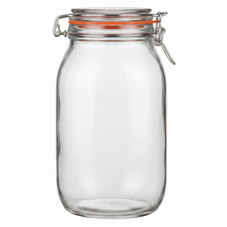 Millermaus Glass Clip Jar 2200ml | Airtight Borosilicate Storage Jar with Wire Bail Seal Description: - Al Kabayel Discount CentreMillermaus Glass Clip Jar 2200ml | Airtight Borosilicate Storage Jar with Wire Bail Seal Description:Jars & Food SaversMILLERMAUSAl Kabayel Discount Centre