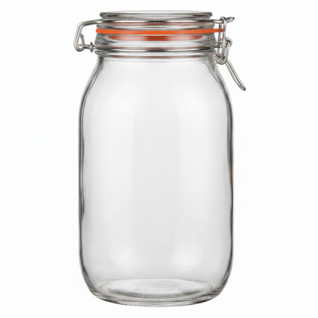 Millermaus Glass Clip Jar 2200ml | Airtight Borosilicate Storage Jar with Wire Bail Seal Description: - Al Kabayel Discount CentreMillermaus Glass Clip Jar 2200ml | Airtight Borosilicate Storage Jar with Wire Bail Seal Description:Jars & Food SaversMILLERMAUSAl Kabayel Discount Centre
