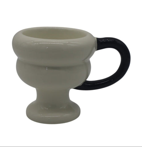 Minimalist Ceramic Mug in White and Black Finish – 200ml, Modern and Practical Drinkware for Daily Beverages - Al Kabayel Discount CentreMinimalist Ceramic Mug in White and Black Finish – 200ml, Modern and Practical Drinkware for Daily BeveragesMugsAKDCAl Kabayel Discount Centre