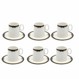 Angela Turkish Coffee Cup with Saucer 12 Piece Set – 120ml