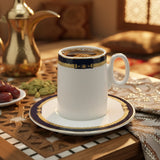 Angela Turkish Coffee Cup with Saucer 12 Piece Set – 120ml