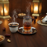 Angela 18 Pieces Tea & Cawa Cup with Saucer Set - 80ml & 120ml